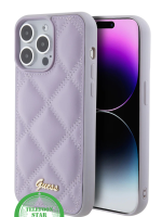 Fashion Case iPhone 15 Pro Max &ndash; Lila Quilted Design
