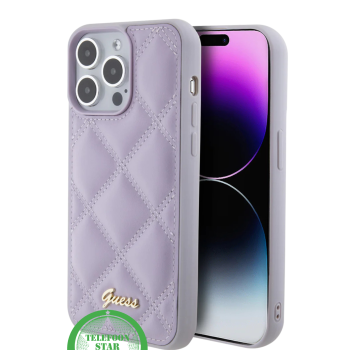 Fashion Case iPhone 15 Pro Max – Lila Quilted Design