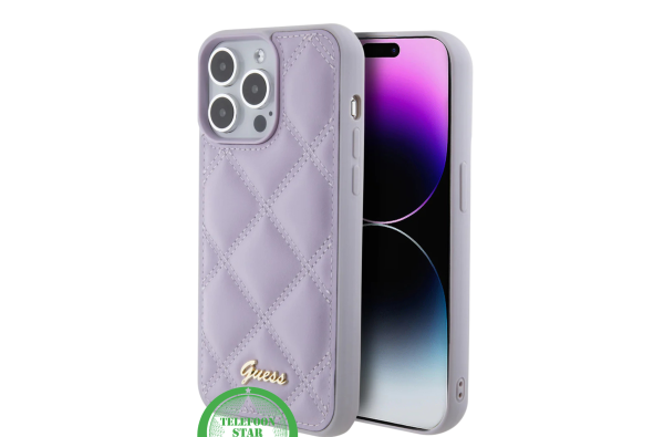 Fashion Case iPhone 15 Pro Max – Lila Quilted Design