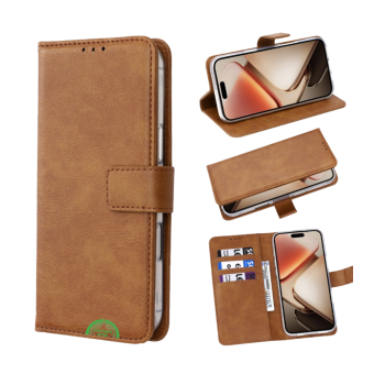 Bookcase Hoesje voor Samsung Galaxy A07 Bruin Nauwsluitend en stevig