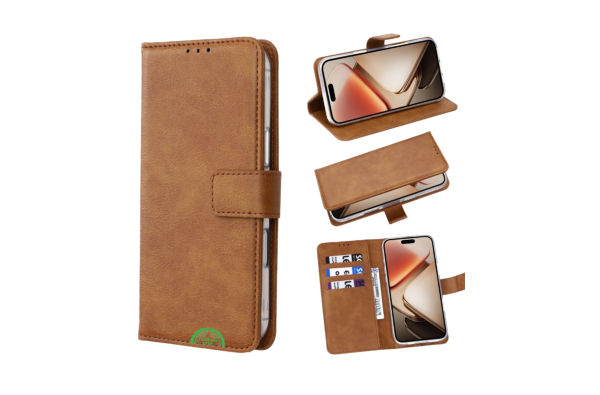 Bookcase Hoesje voor Samsung Galaxy A07 Bruin Nauwsluitend en stevig