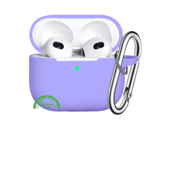  Hoesje voor AirPods 3 met Karabijnhaak –Paars