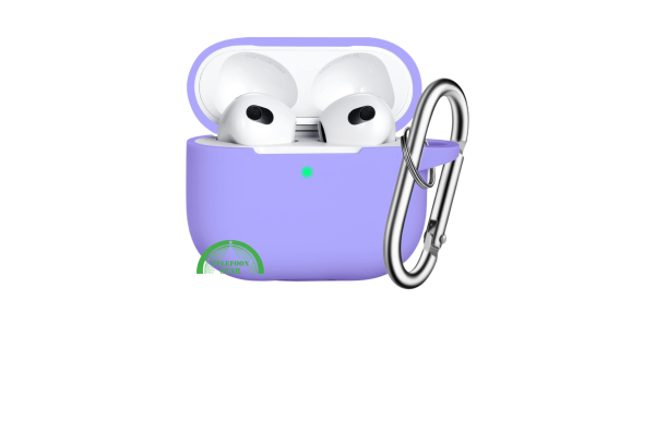  Hoesje voor AirPods 3 met Karabijnhaak –Paars