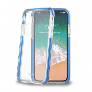 Celly Anti shock shield for iPhone X Blauw