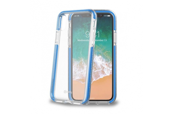 Celly Anti shock shield for iPhone X Blauw