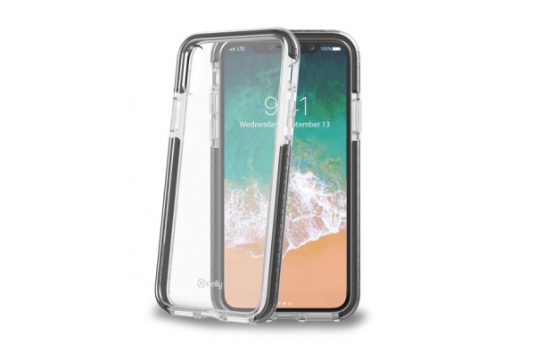 Celly Anti shock shield for iPhone X Zwart