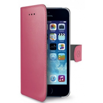 iPhone SE Echt Leer Hoesje Roze