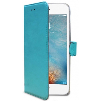 iPhone 7 Echt Leer Hoesje Turquoise