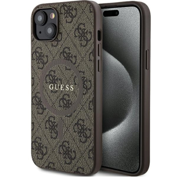 iPhone 15 MagSafe Hoesje | Guess Hoesje | Bruin