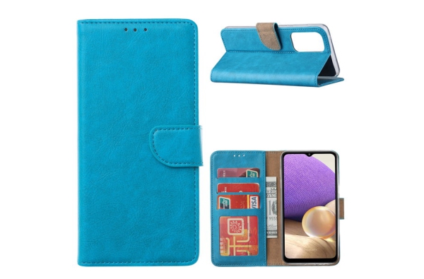 Hoesje Samsung A33 5G blauw leer