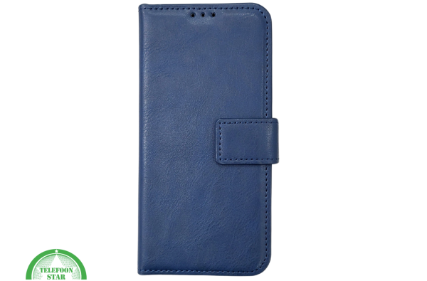 iPhone 17 Bookcase Donkerblauw – Stijlvol Leer