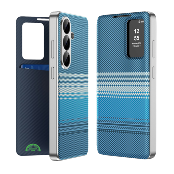 Samsung Galaxy S25 Hoesje Smart View Cover met Pasjeshouder en Volledige Bescherming