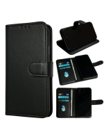 Oppo A60 boek case met Pasjes Zwart