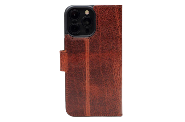 Premium Leerlook Wallet Case iPhone 13 Pro