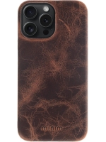 iPhone 15 Pro 100% Leer hoesje | Lederen Backcover | Minimalistisch | Bruin