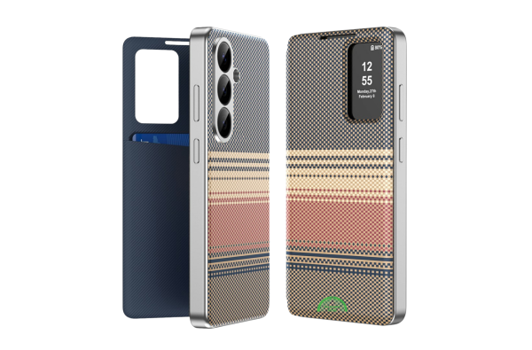 Samsung Galaxy S26 Bruin Smart View Wallet Hoesje Met Dagelijkse slijtage