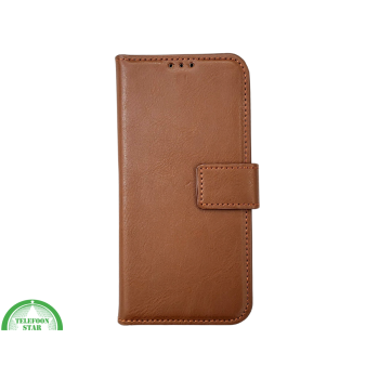 Bookcase Hoesje iPhone 17 Bruin – Luxe Bescherming & Pasjeshouder