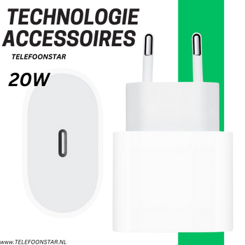 Originele Apple 20W USB-C Power Adapter – Snelle en Veilige Oplader voor iPhone en iPad