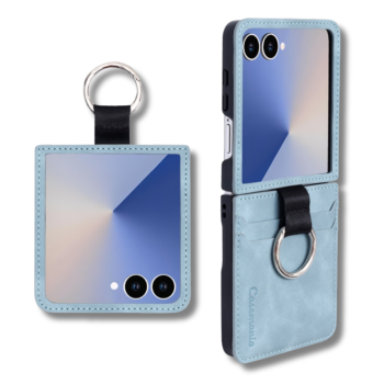 Samsung Galaxy Z Flip 7 Hoesje Executive Wallet Cover Met Ringhouder