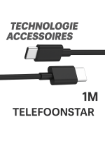 USB-C naar USB-C Laadkabel 1 Meter &ndash; Snelle Oplaadkabel