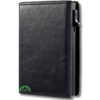 Up Mini Wallet Zwart Luxe RFID Pop Bankpassen creditcards ID-kaarten