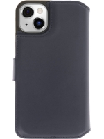 iPhone 15 Plus 2 in 1 Hoesje | 100% Leer | Minimalistisch | Blauw