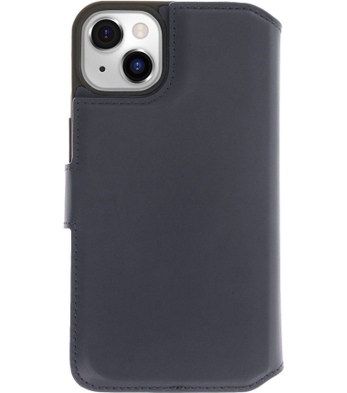 iPhone 15 Pro Max 2 in 1 Hoesje | 100% Leer | Minimalistisch | Blauw