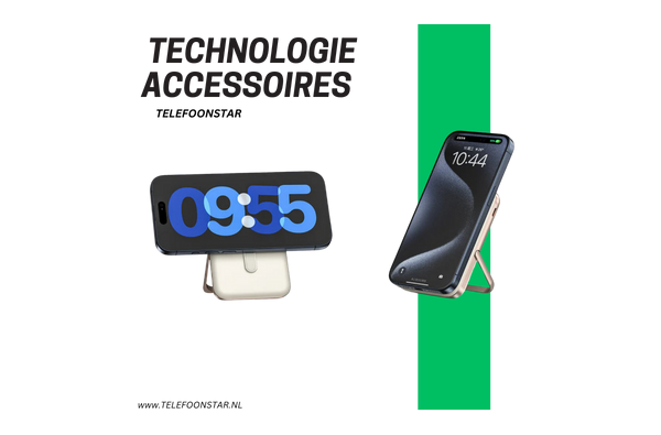 Draadloze Magnetische Powerbank 10.000 mAh – Met Standaard en Display