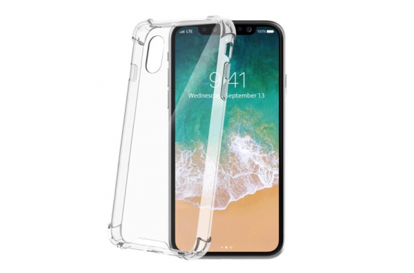 Celly Extra clear protection iPhone X Transparant