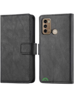 Bookcase Hoesje voor Motorola G60 Zwart met Magnetische Sluiting