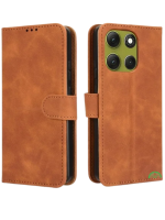 Bookcase Hoesje voor Motorola G86 Bruin Nauwsluitend en stevig
