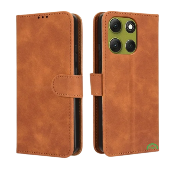 Hoesje voor Motorola G56 Bruin Bookcase Nauwsluitend en stevig
