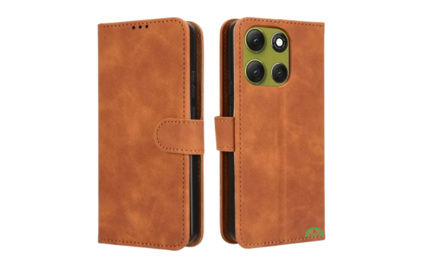 Hoesje voor Motorola G56 Bruin Bookcase Nauwsluitend en stevig