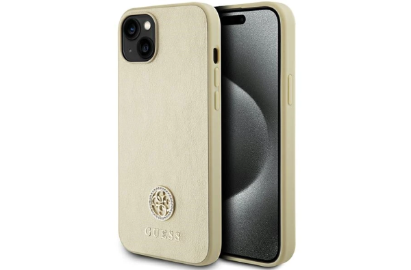 iPhone 15 Hardcase | Guess Backcover | Goud