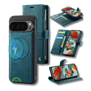 Hoesje Pixel 10 Bookcase Groen 2-in-1 Stijlvolle Wallet Case met Kaarthouder