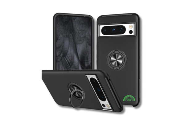 Hoesje voor Google Pixel 8a zwart met Ringhouder