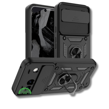 Hoesje voor Google Pixel 8a Zwart Shockproof stevige sluiting