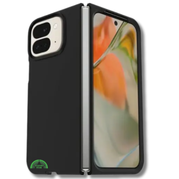 Hoesje Google Pixel 9 Pro Fold Zwart Backcover met sluit strak aan