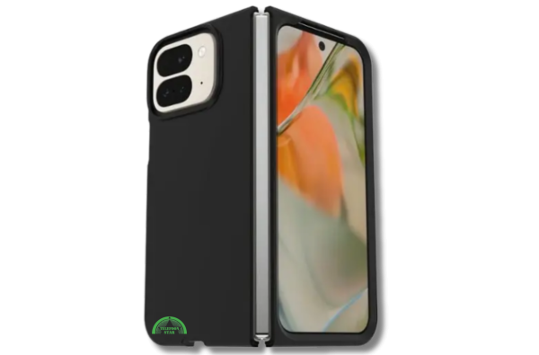 Hoesje Google Pixel 9 Pro Fold Zwart Backcover met sluit strak aan