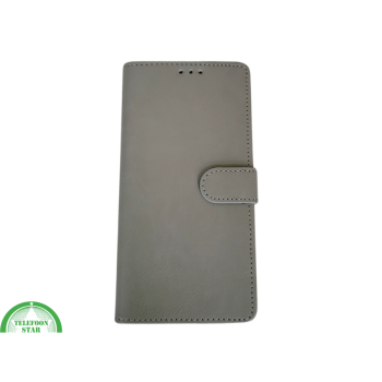 Bookcase Hoesje iPhone 17 Grijs – Luxe Wallet Case met Pasjeshouder