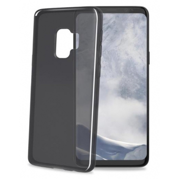 Samsung Galaxy S9 transparante zwarte gelskin hoes