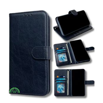 Hoesje voor Samsung A56 Blauw Bookcase Magnetisch met Pasjeshouder