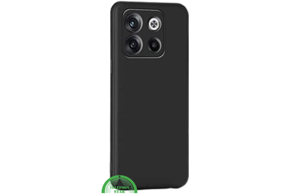OnePlus 10T Zwart Siliconen Hoesje - Flexibel & Schokabsorberend