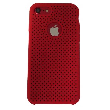 iPhone 7/8 Rubberen achterkant Hoesje in Rood