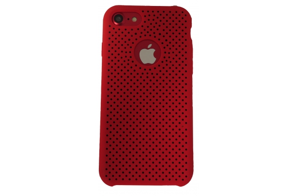iPhone 7/8 Rubberen achterkant Hoesje in Rood