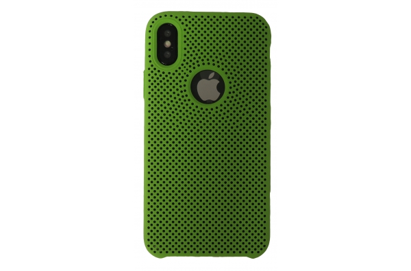 iPhone X Rubberen achterkant Hoesje in Groen