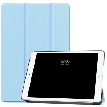 iPad 10.2 (2020) Silicone Smart Cover Slank en licht ontwerp Lichtblauw