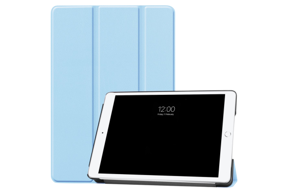 iPad 10.2 (2020) Silicone Smart Cover Slank en licht ontwerp Lichtblauw