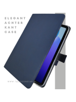 Apple iPad Air 11 inch 2025 / 2024 Leer Hoes Luxe Blauwe Bookcase 11 inch Schokbestendig