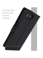 iPhone 16 Hoesje - Luxe Zwarte Bookcase, Wallet Case met Magneetsluiting